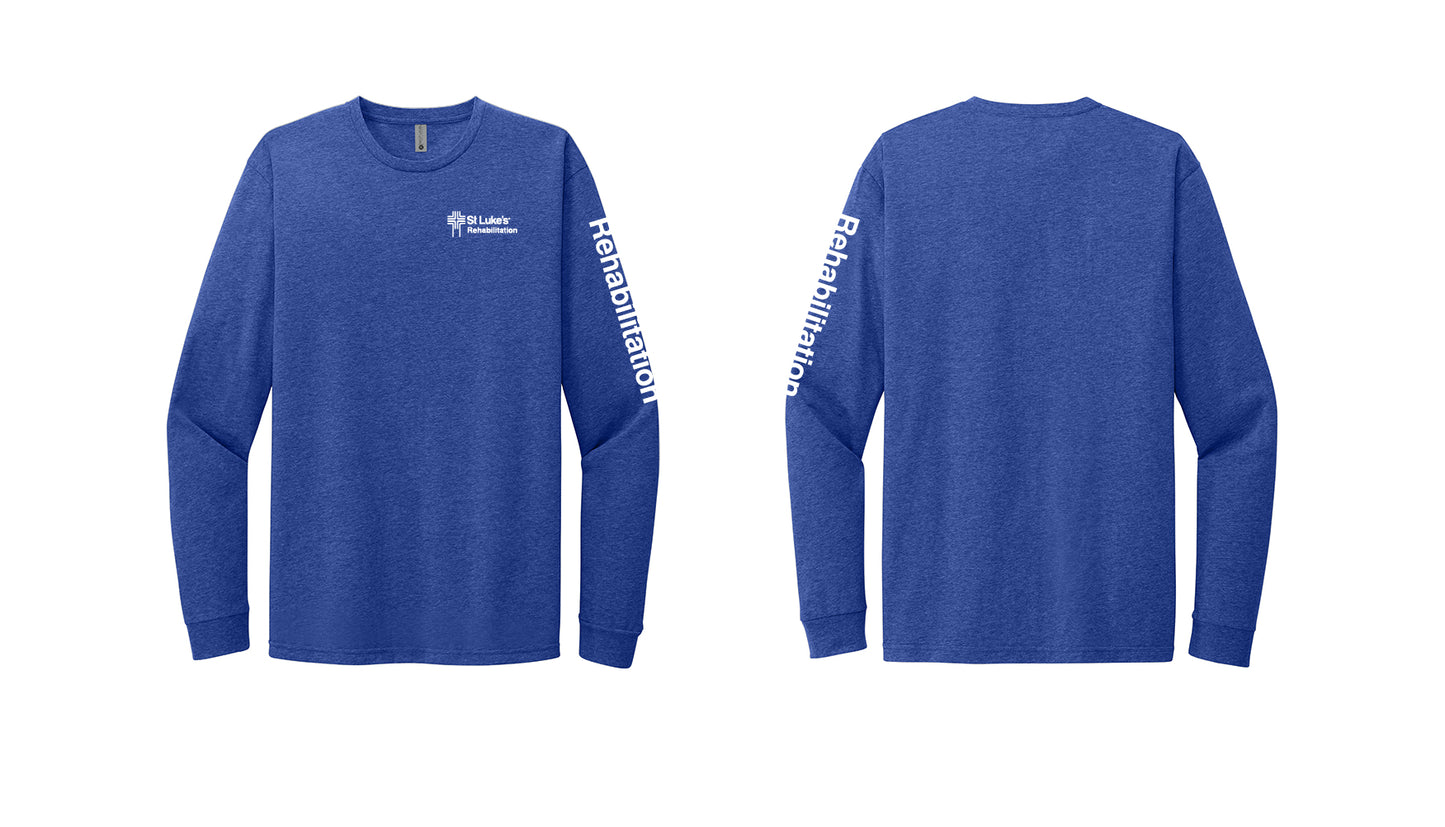 REHABILITATION Next Level Apparel® Unisex CVC Long Sleeve Tee