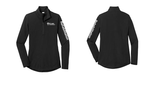 REHABILITATION Women's Tri-Blend Wicking 1/4-Zip Pullover