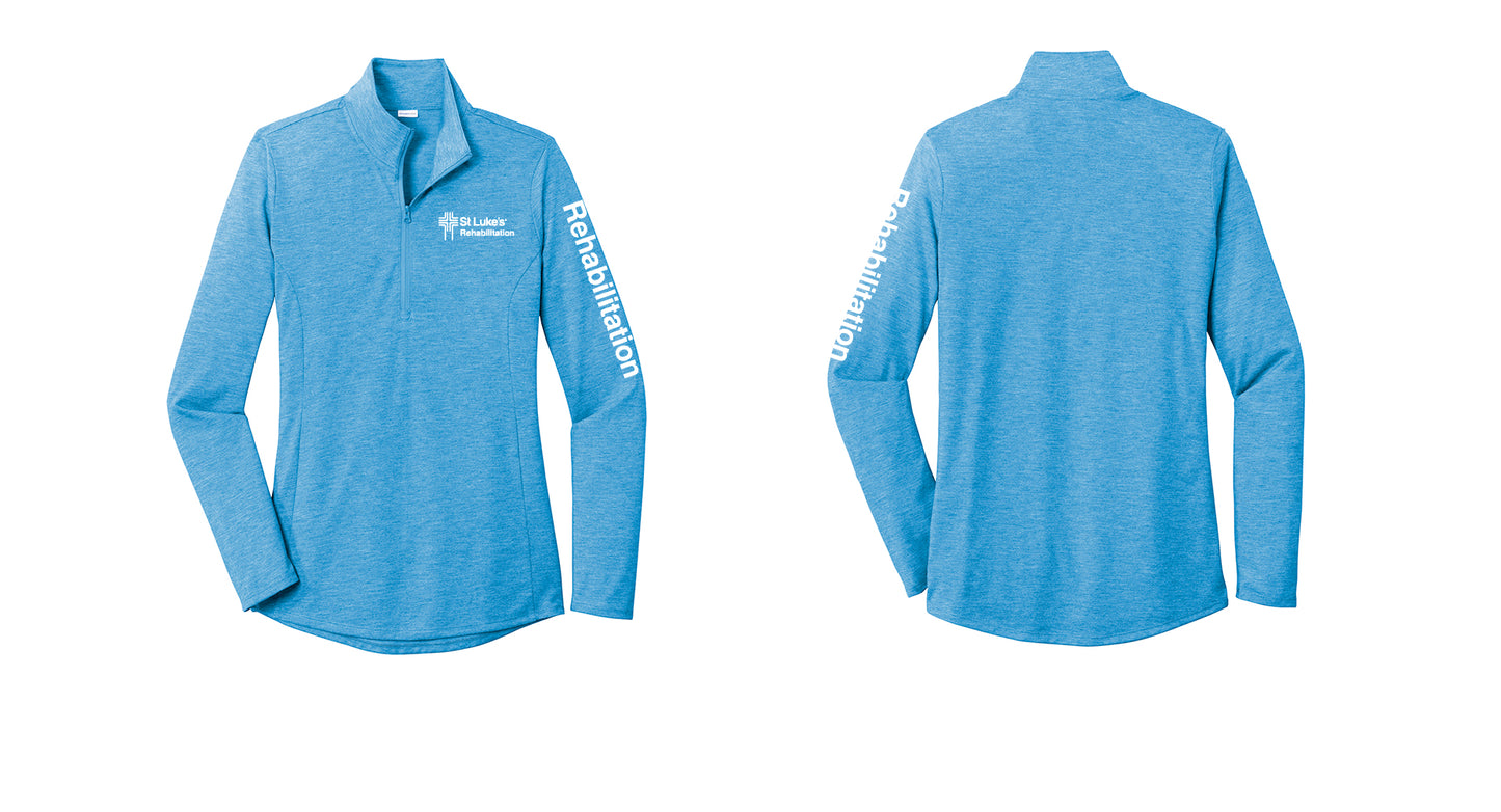 REHABILITATION Women's Tri-Blend Wicking 1/4-Zip Pullover