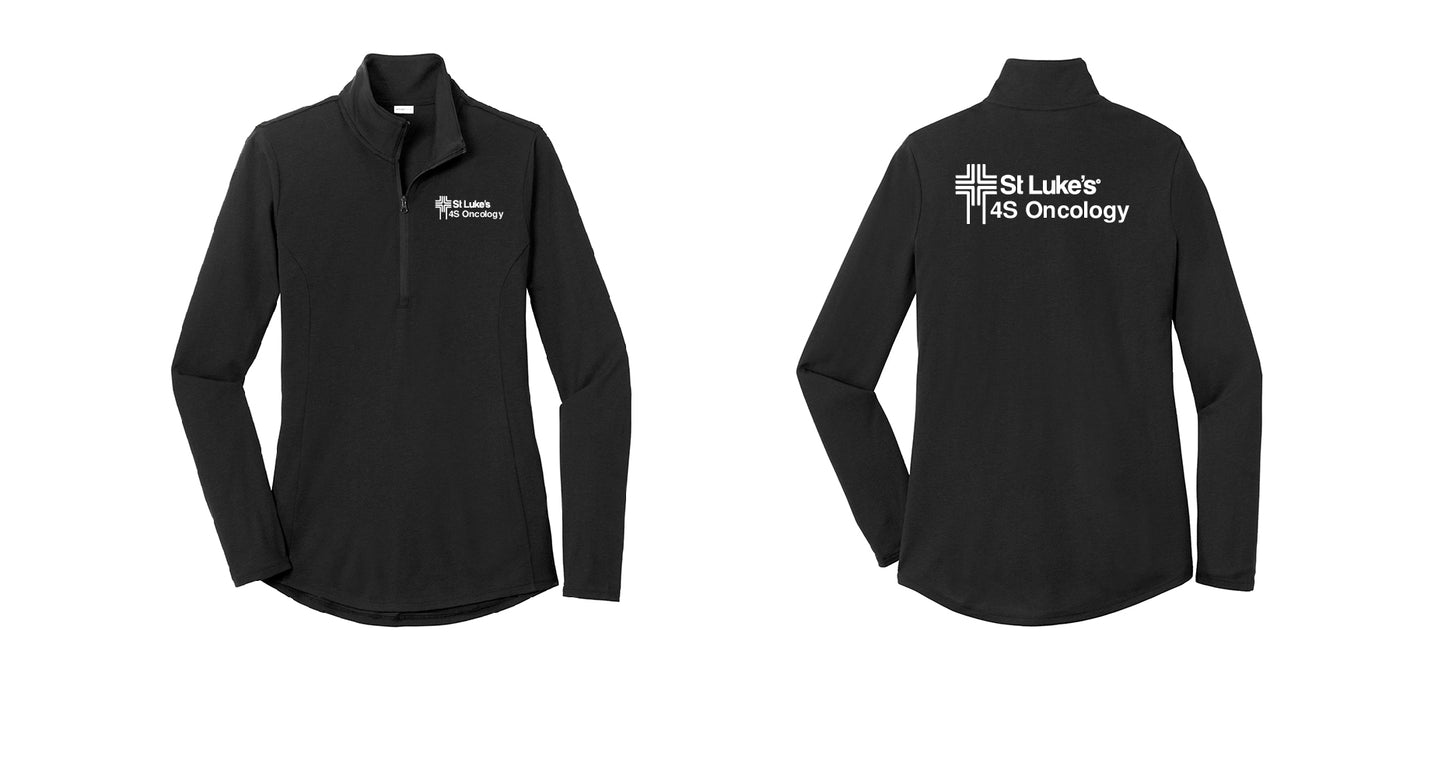 4S ONCOLOGY Women's Tri-Blend Wicking 1/4-Zip Pullover