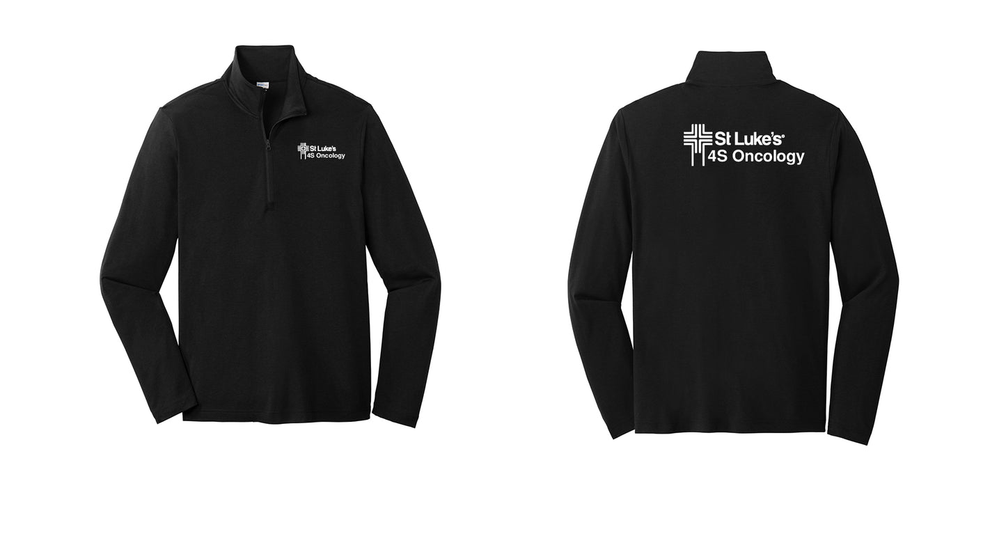 4S ONCOLOGY Men's Tri-Blend Wicking 1/4-Zip Pullover