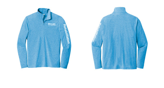 REHABILITATION Men's Tri-Blend Wicking 1/4-Zip Pullover