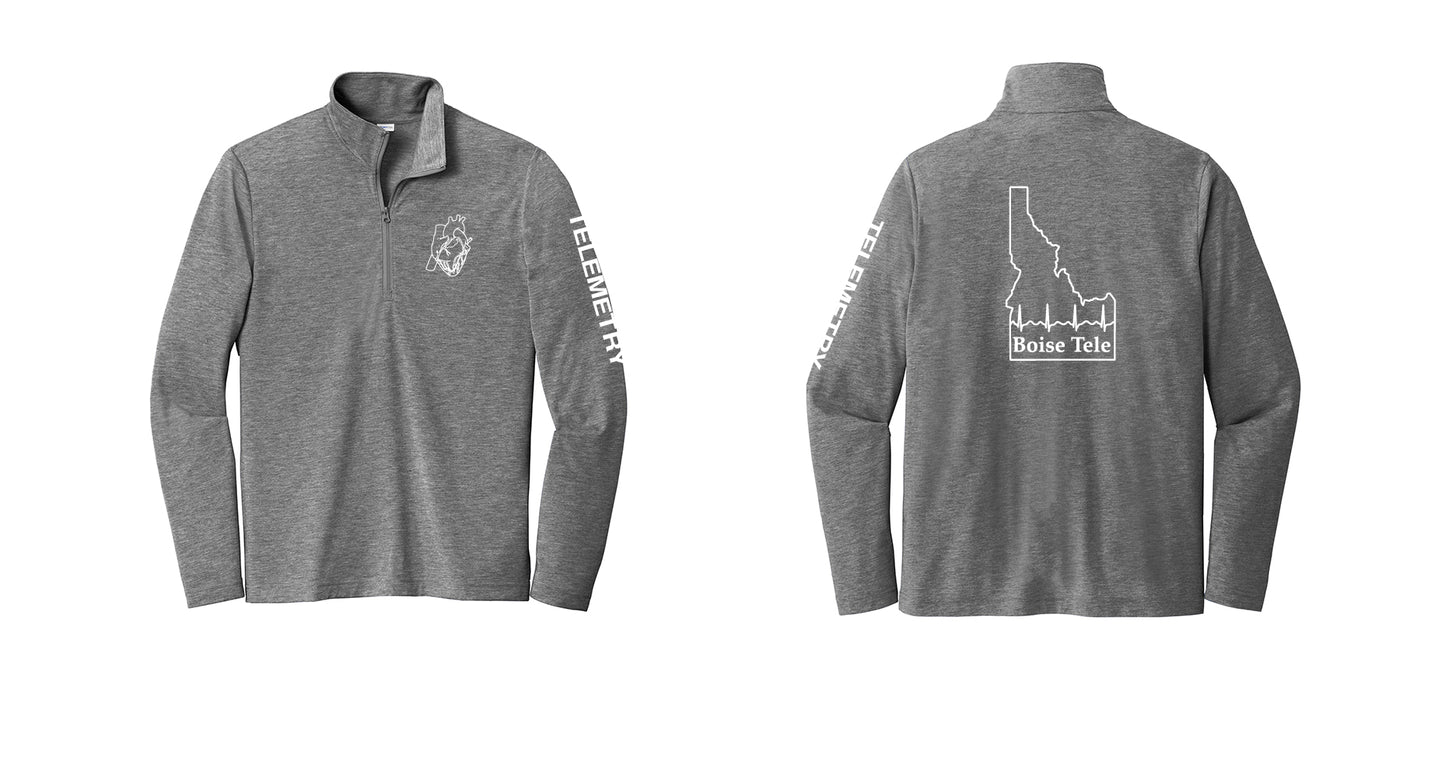 TELEMETRY Men's Tri-Blend Wicking 1/4-Zip Pullover