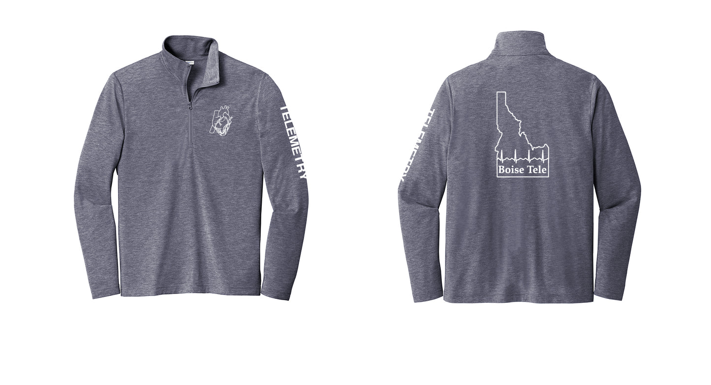 TELEMETRY Men's Tri-Blend Wicking 1/4-Zip Pullover