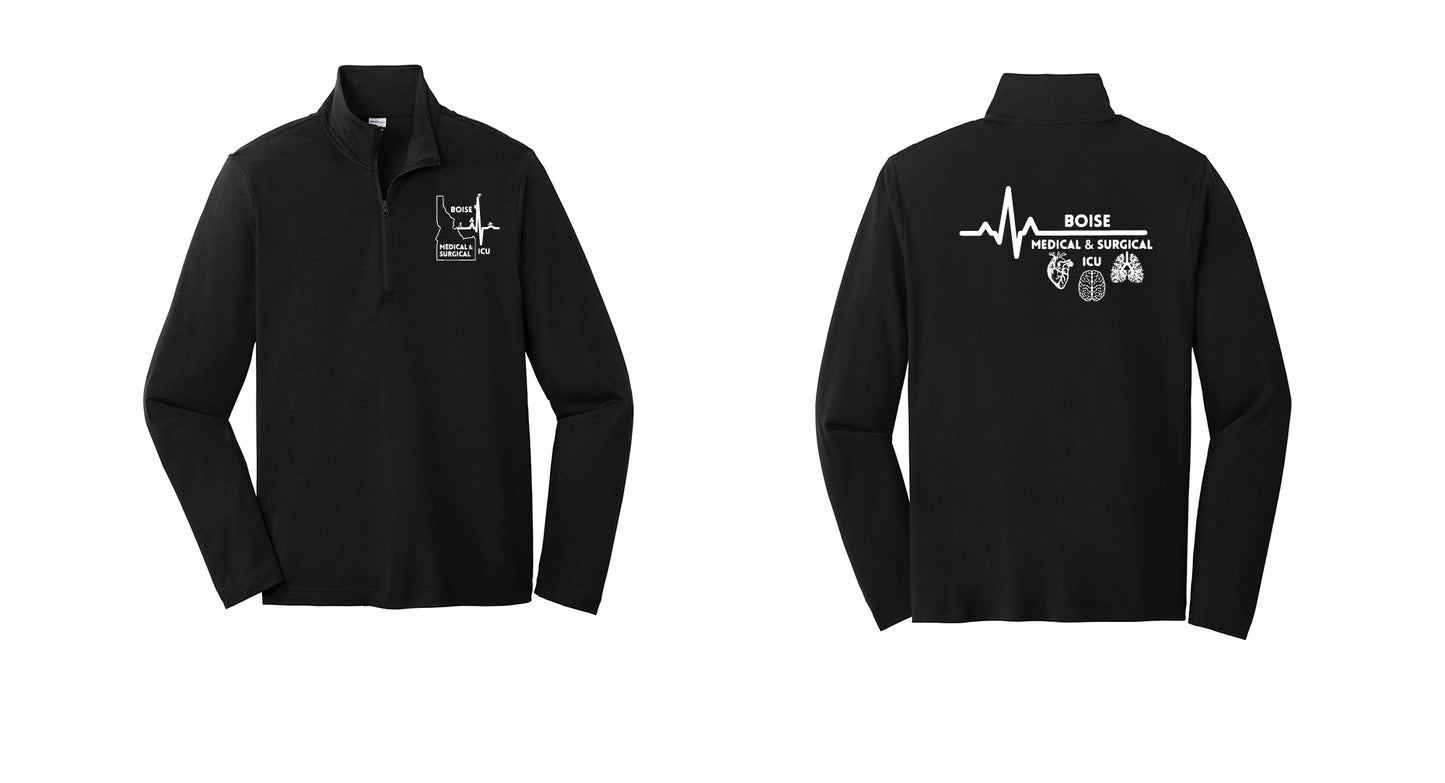 ICU Men's Tri-Blend Wicking 1/4-Zip Pullover