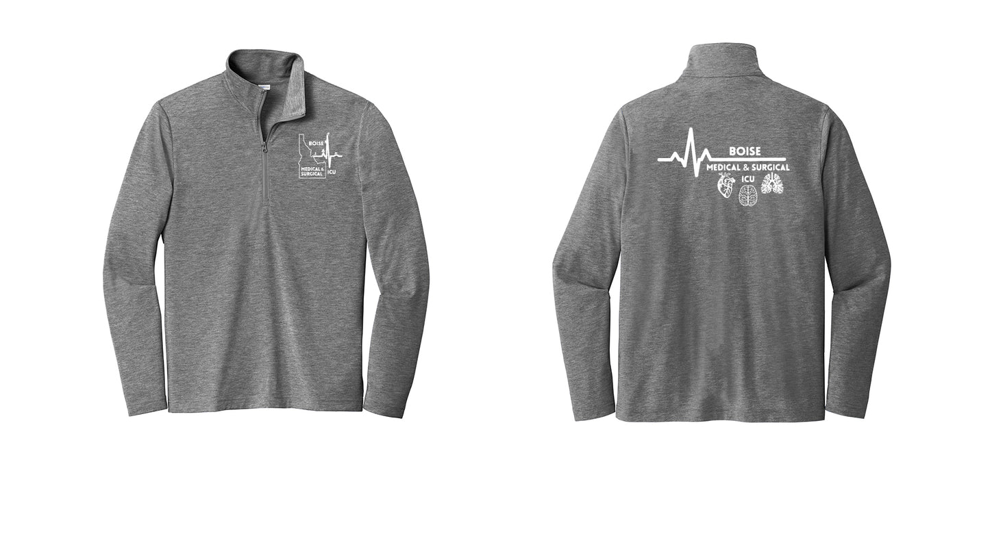 ICU Men's Tri-Blend Wicking 1/4-Zip Pullover