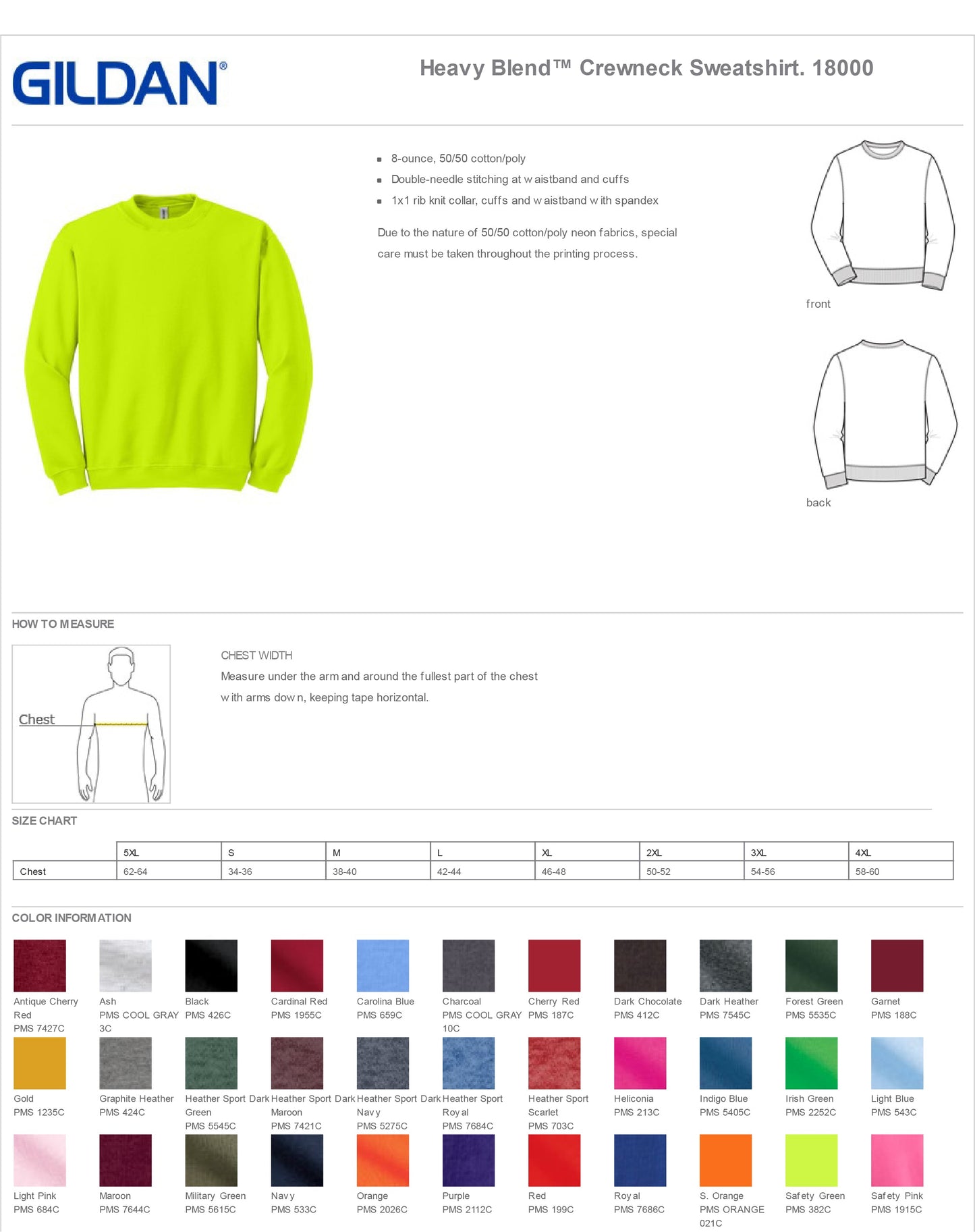 4S ONCOLOGY Gildan Heavyweight Crewneck Sweatshirt