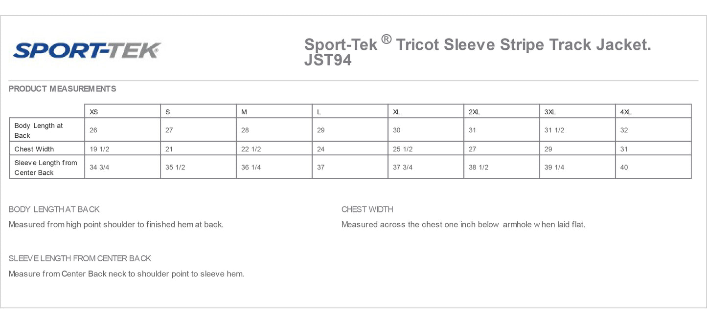 Men's Tricot Sleeve Stripe Track Jacket