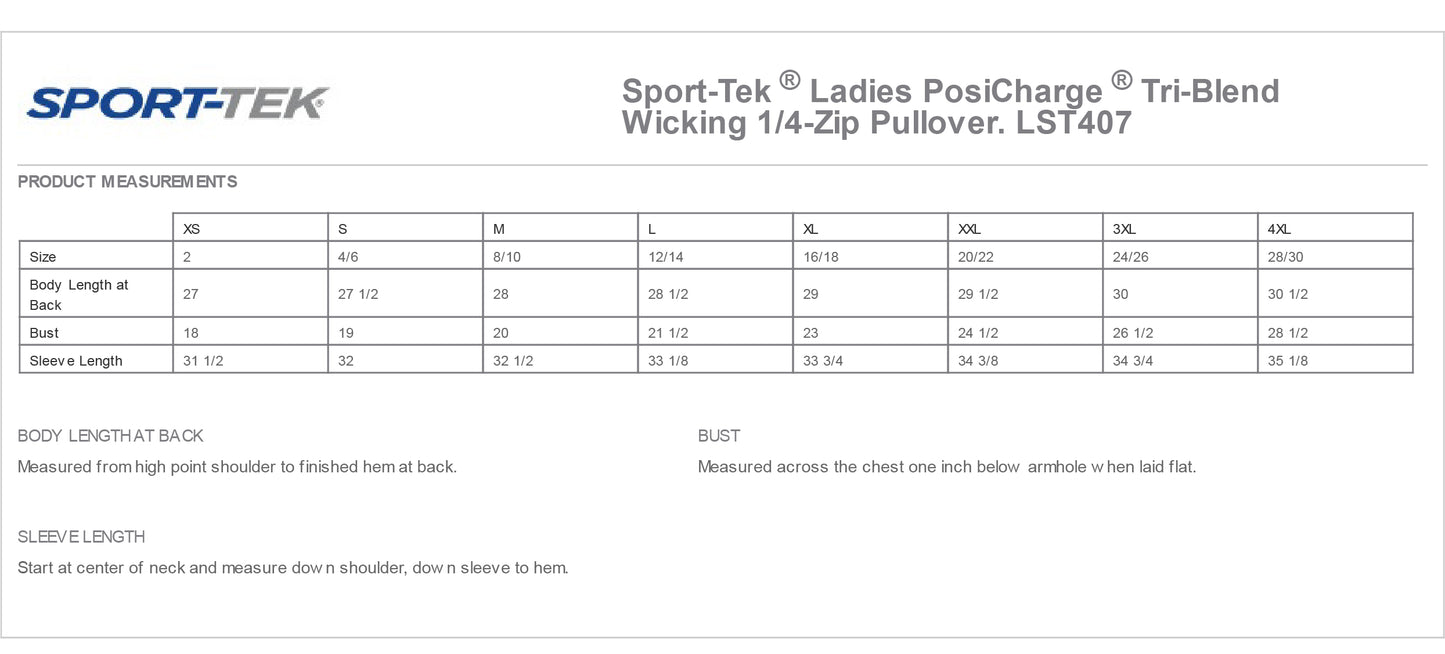REHABILITATION Women's Tri-Blend Wicking 1/4-Zip Pullover