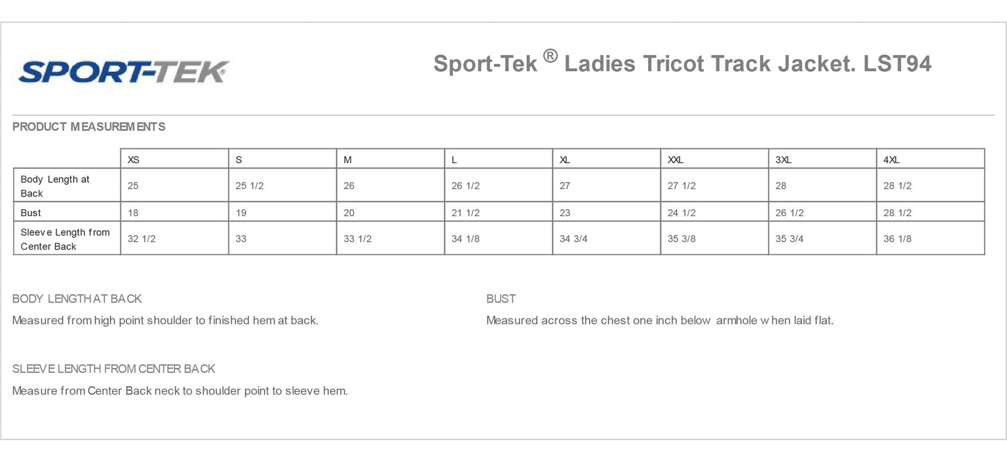 ICU Ladies Tricot Sleeve Stripe Track Jacket