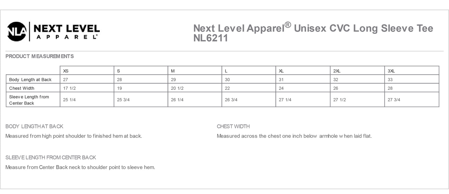 REHABILITATION Next Level Apparel® Unisex CVC Long Sleeve Tee