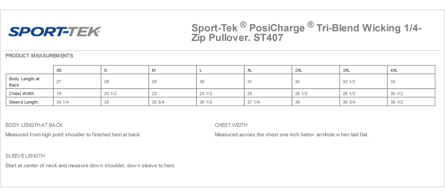REHABILITATION Men's Tri-Blend Wicking 1/4-Zip Pullover