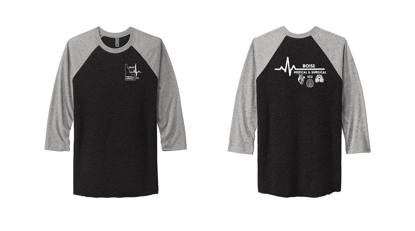 ICU Tri-Blend 3/4 sleeve