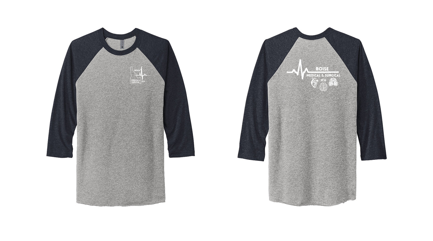 ICU Tri-Blend 3/4 sleeve