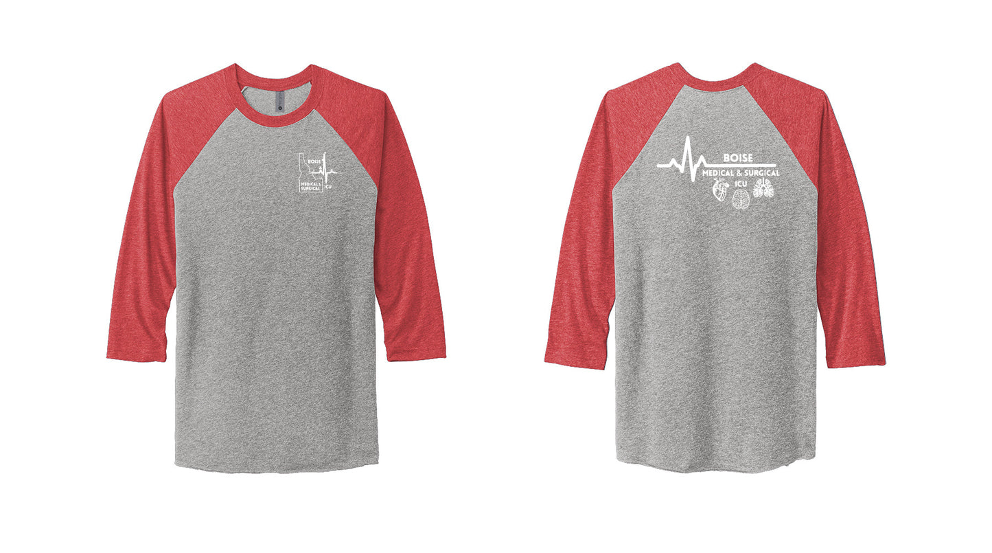 ICU Tri-Blend 3/4 sleeve