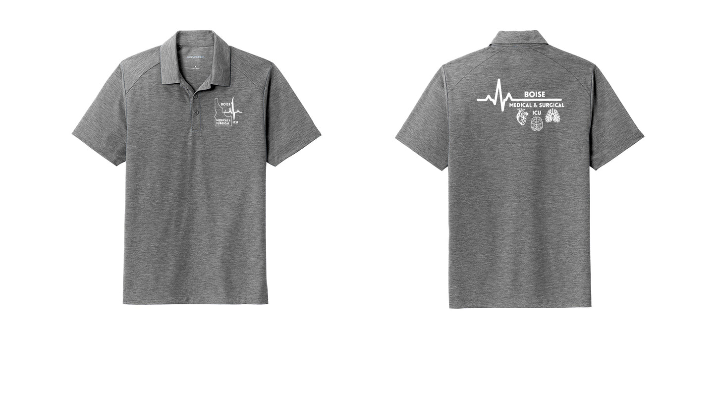 ICU Men's Tri-Blend Wicking Polo