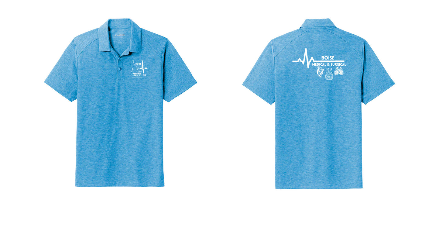 ICU Men's Tri-Blend Wicking Polo
