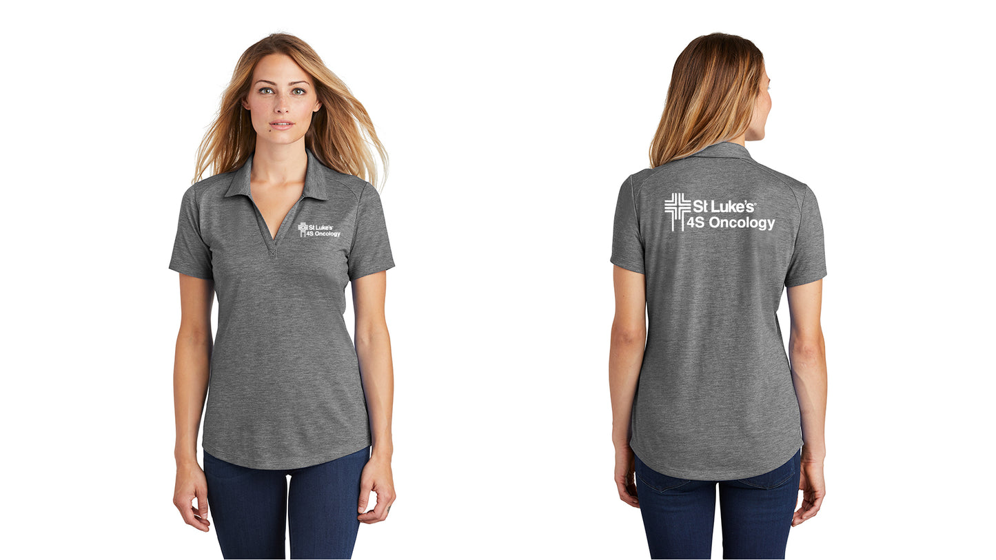 4S ONCOLOGY Women's Tri-Blend Wicking Polo
