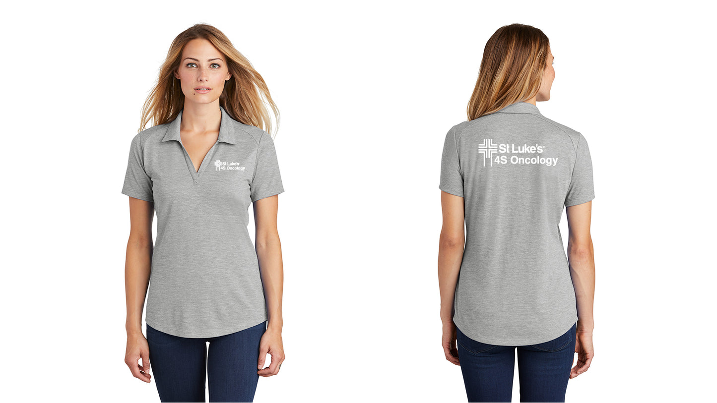 4S ONCOLOGY Women's Tri-Blend Wicking Polo