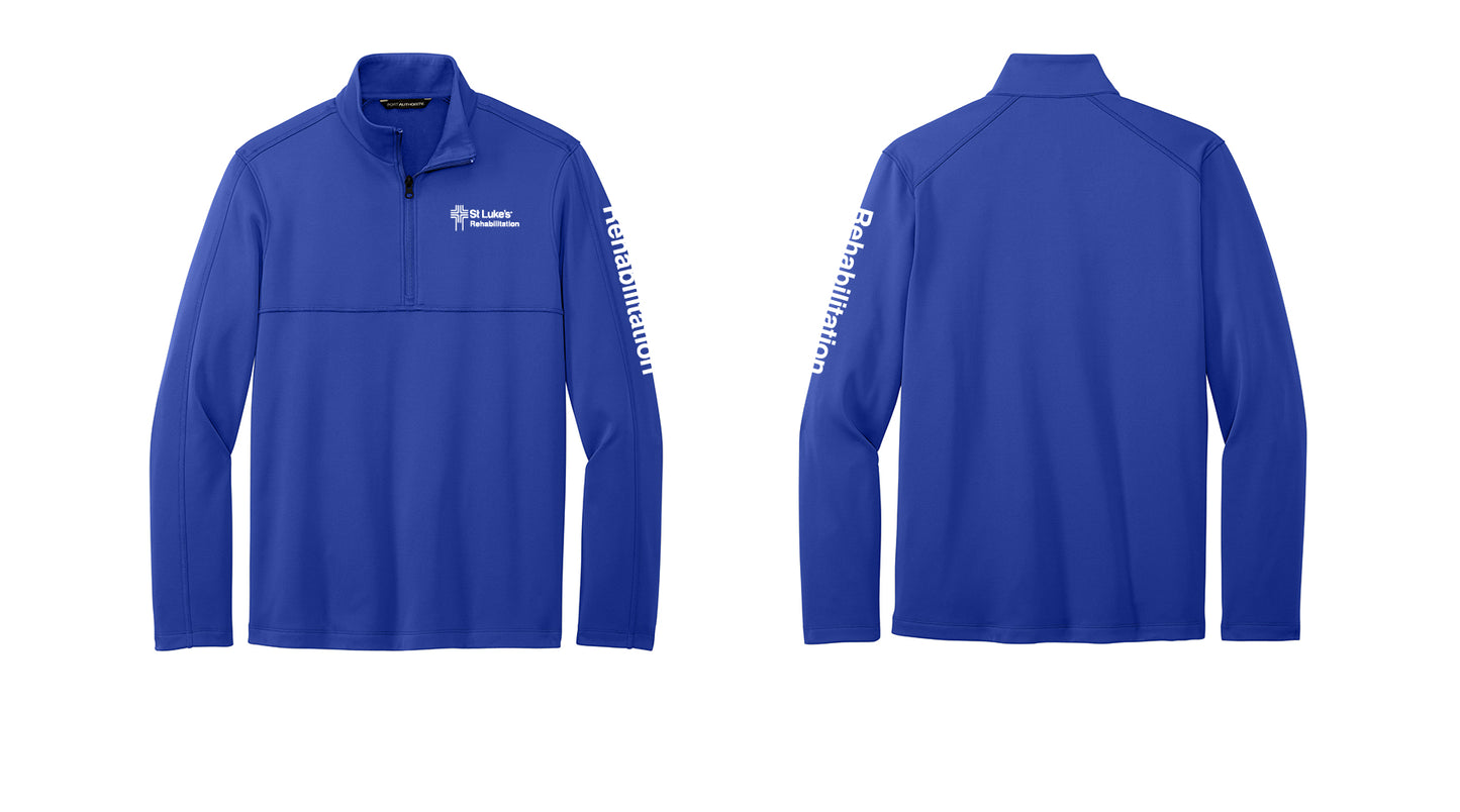 REHABILITATION Port Authority Men's Smooth Fleece 1/4-zip