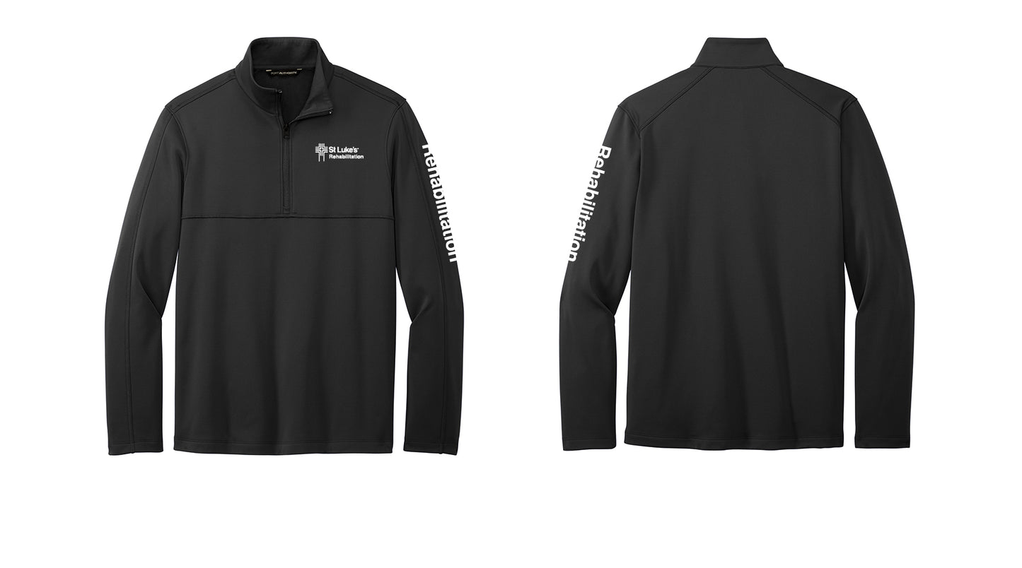 REHABILITATION Port Authority Men's Smooth Fleece 1/4-zip