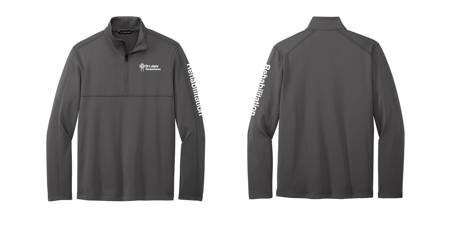 REHABILITATION Port Authority Men's Smooth Fleece 1/4-zip