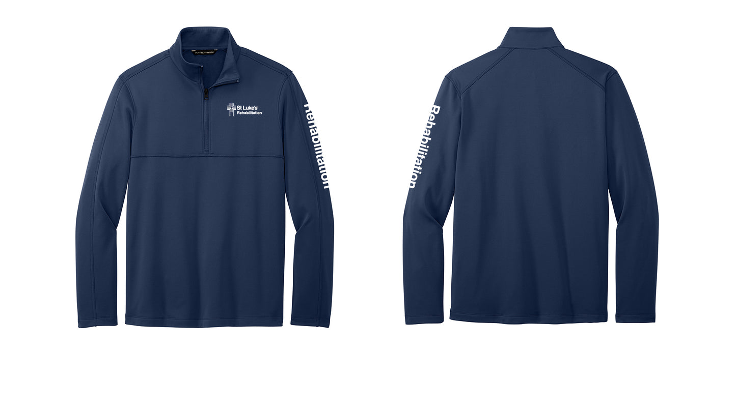 REHABILITATION Port Authority Men's Smooth Fleece 1/4-zip