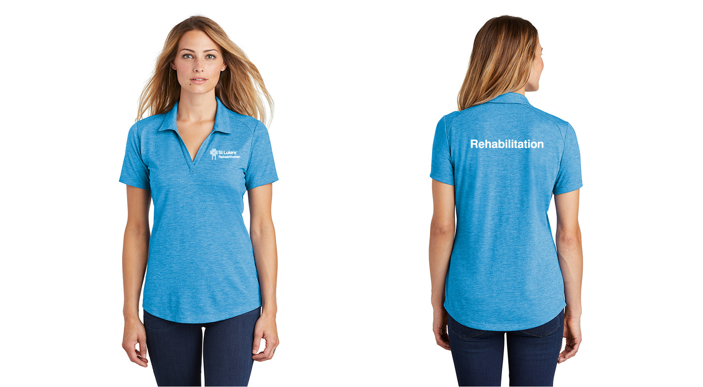 REHABILITATION Women's Tri-Blend Wicking Polo