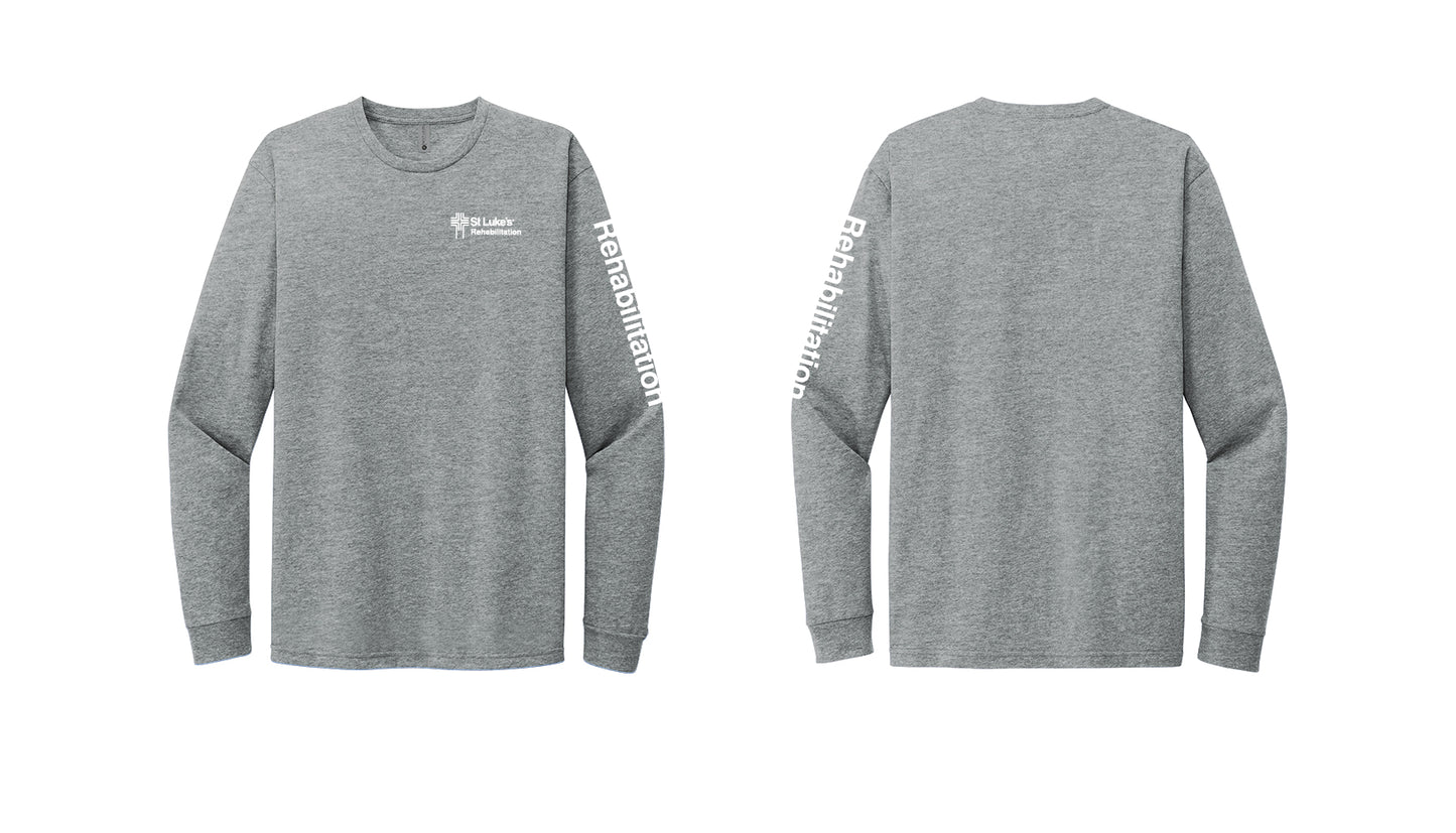 REHABILITATION Next Level Apparel® Unisex CVC Long Sleeve Tee