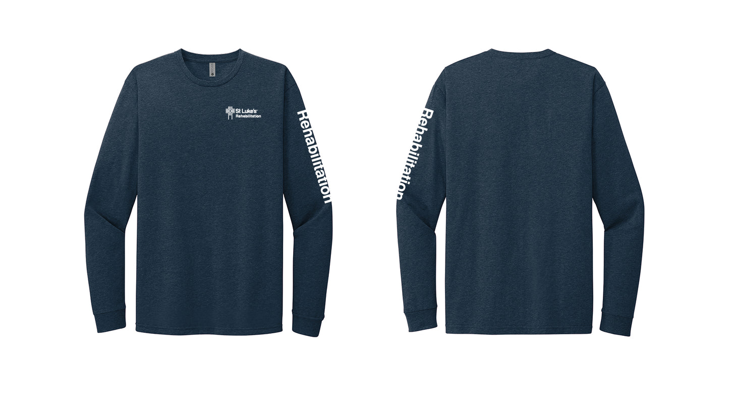 REHABILITATION Next Level Apparel® Unisex CVC Long Sleeve Tee