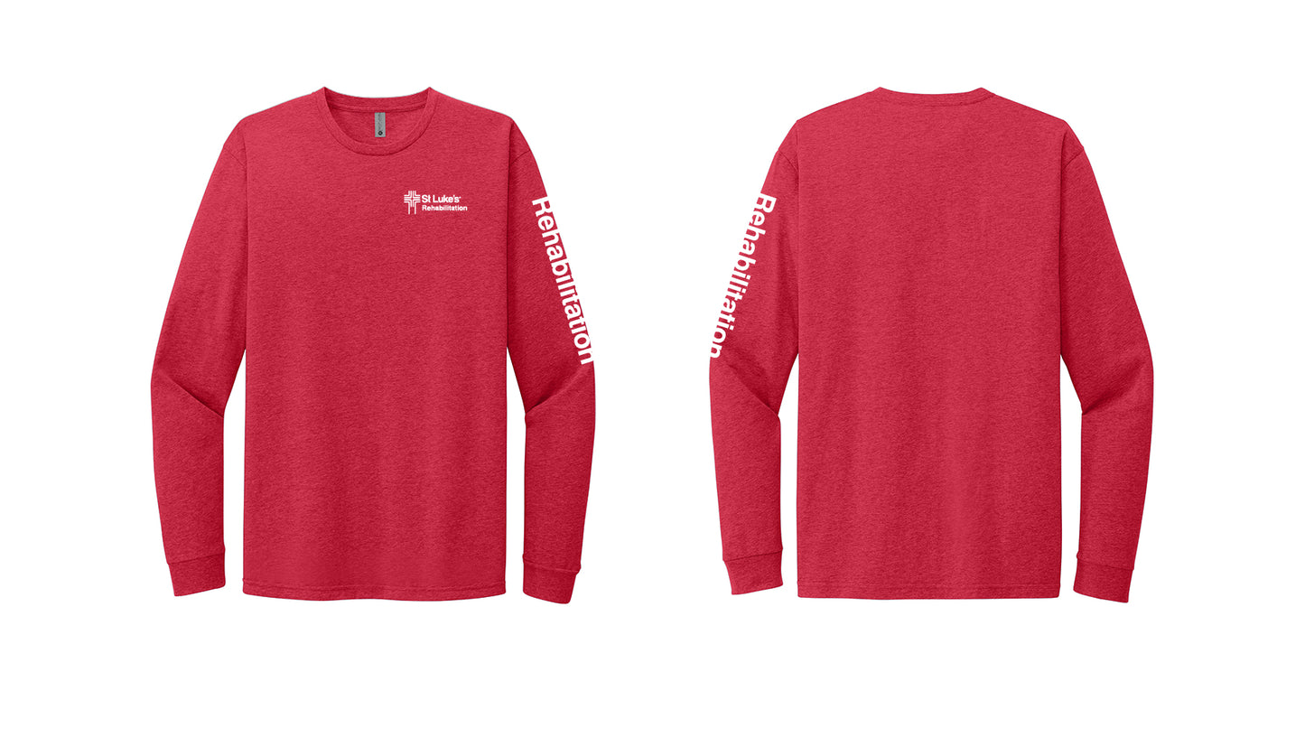 REHABILITATION Next Level Apparel® Unisex CVC Long Sleeve Tee