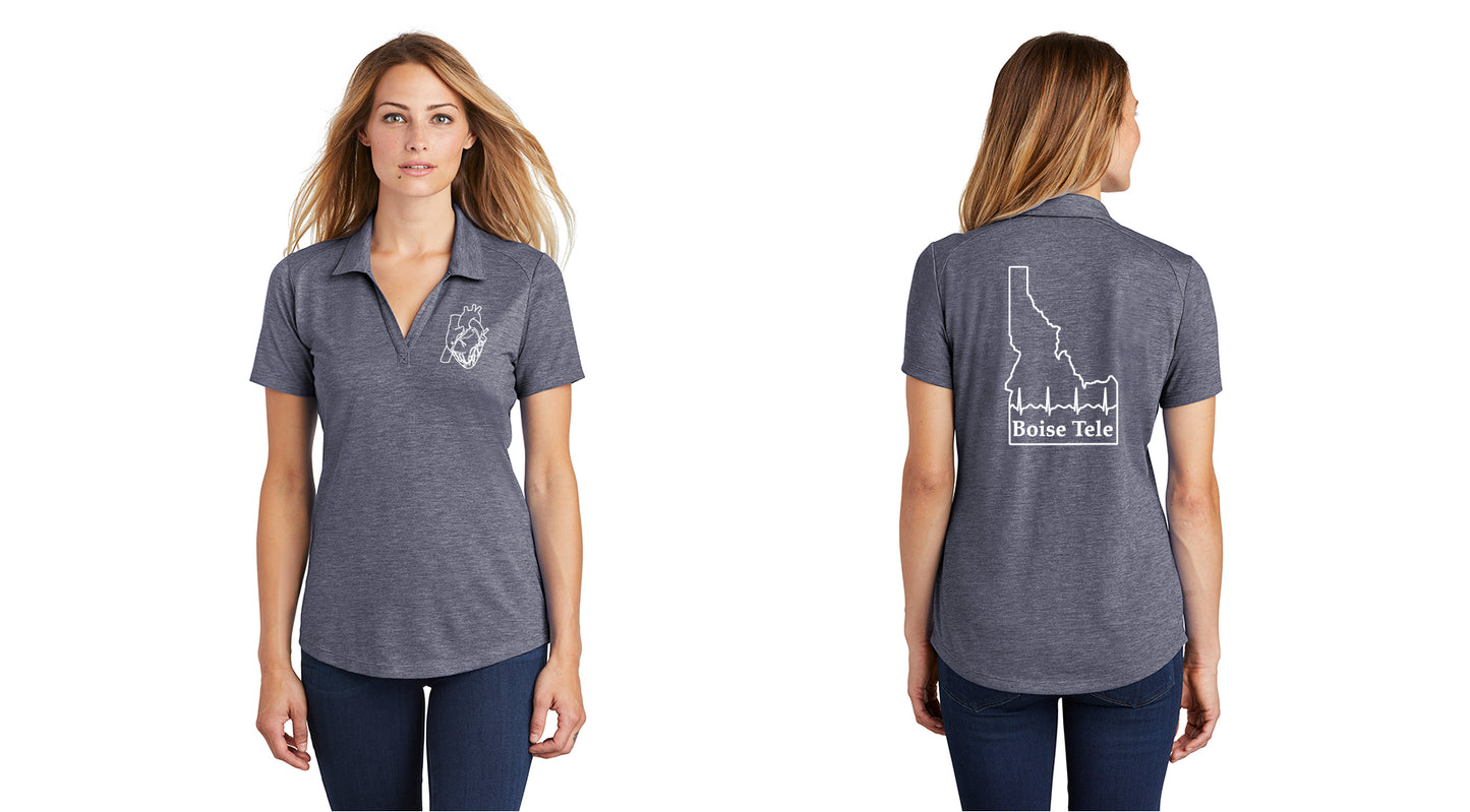 TELEMETRY Women's Tri-Blend Wicking Polo