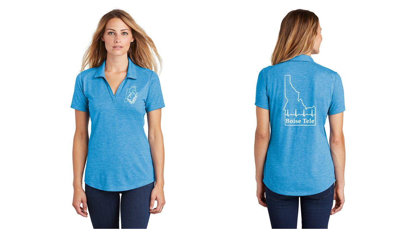 TELEMETRY Women's Tri-Blend Wicking Polo