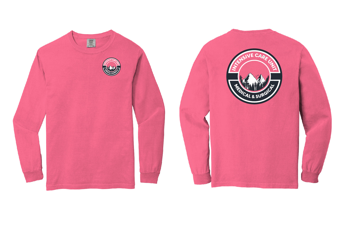 ICU 2 color Comfort Colors ® Heavyweight Ring Spun Long Sleeve Tee