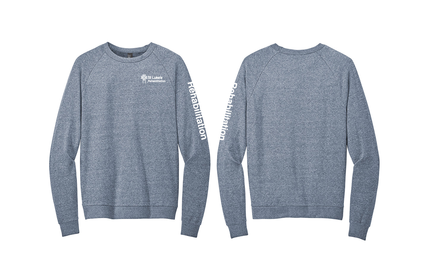 REHABILITATION District Crewneck Tri-blend Sweatshirt