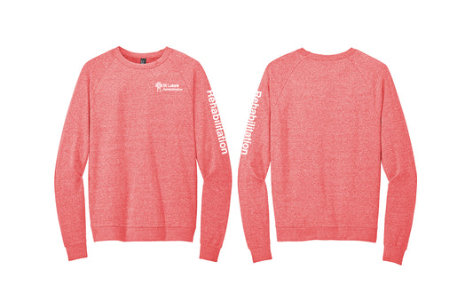 REHABILITATION District Crewneck Tri-blend Sweatshirt