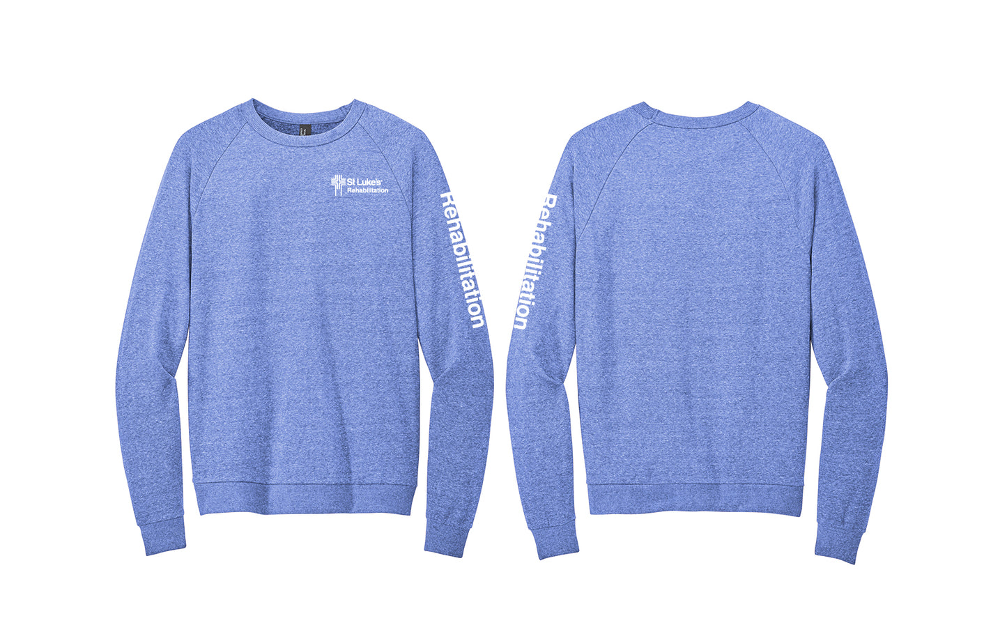REHABILITATION District Crewneck Tri-blend Sweatshirt