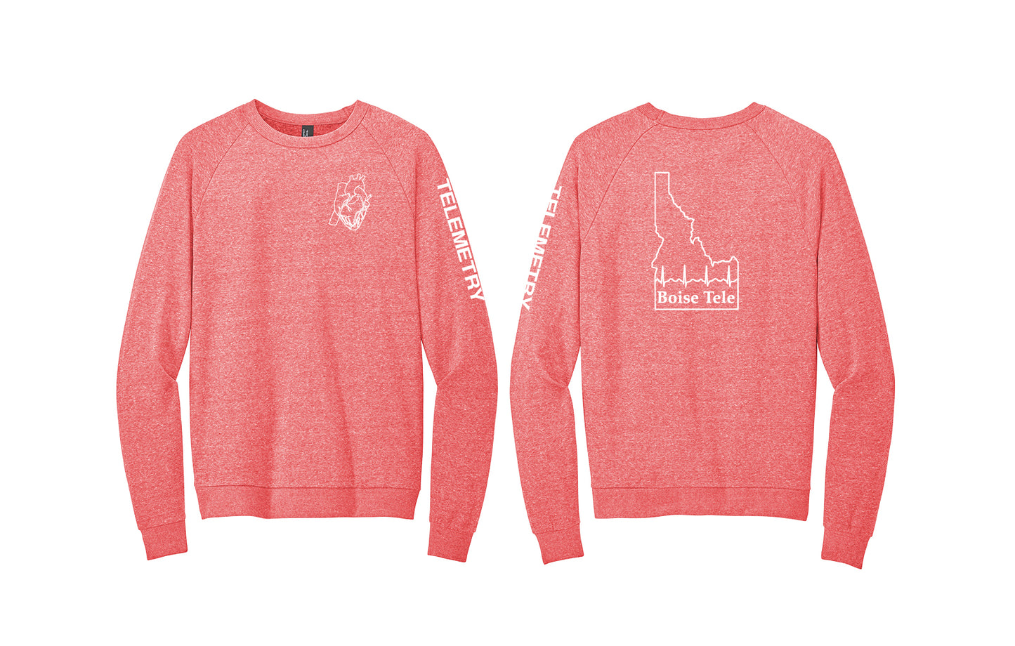 TELEMETRY District Crewneck Tri-blend Sweatshirt