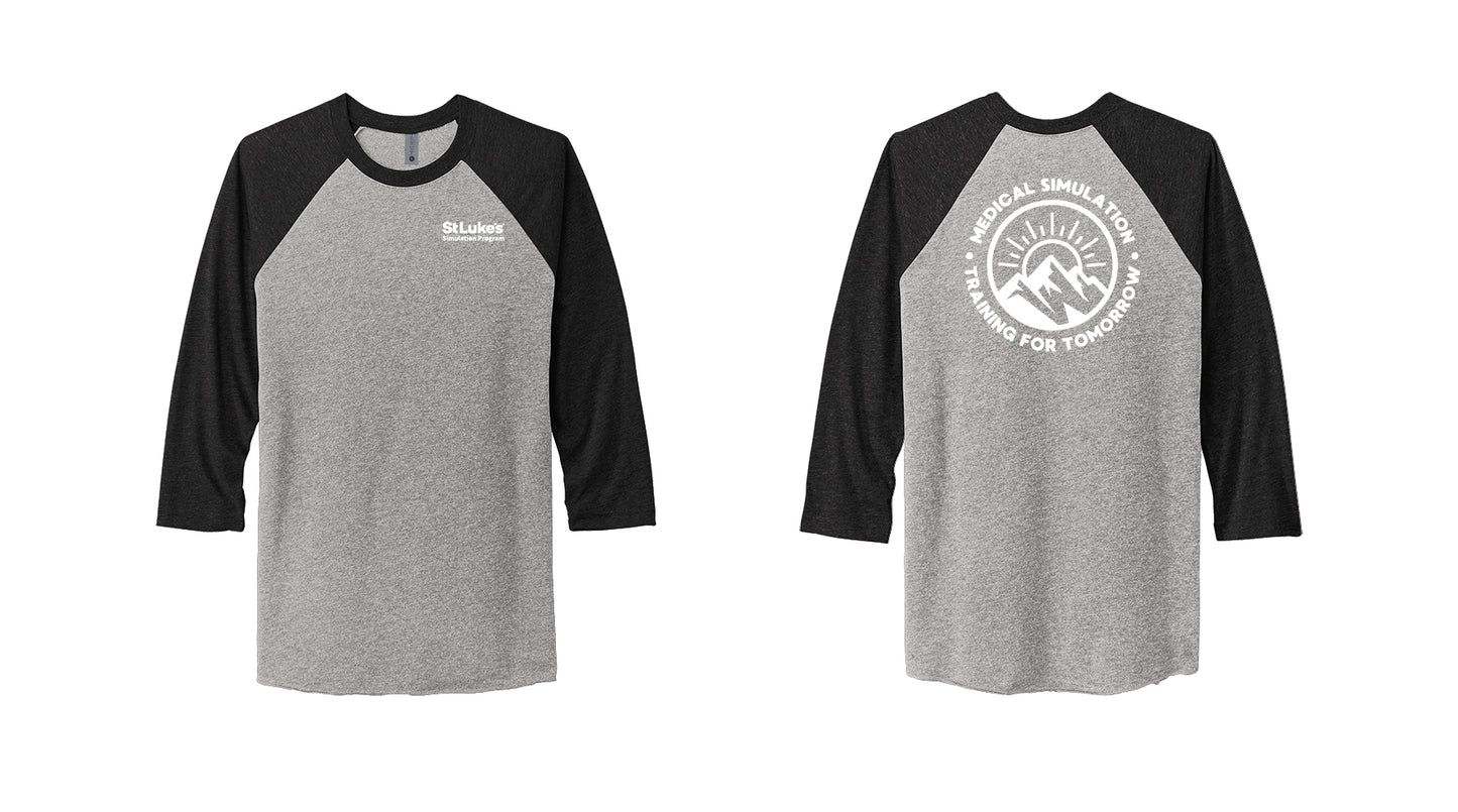 Medical Simulation Tri-Blend 3/4 sleeve