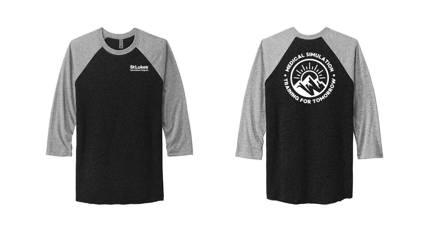 Medical Simulation Tri-Blend 3/4 sleeve