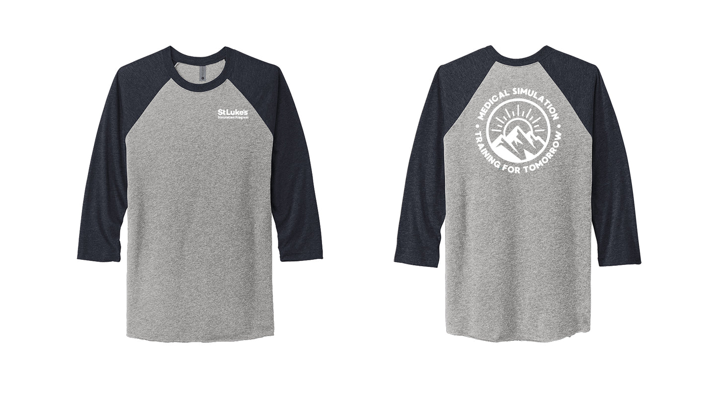 Medical Simulation Tri-Blend 3/4 sleeve
