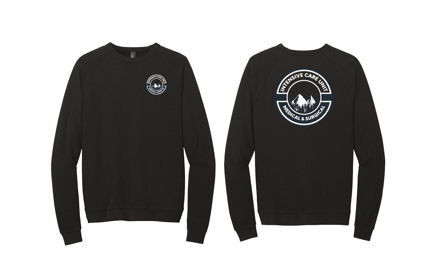 ICU 2 Color District Crewneck Tri-blend Sweatshirt