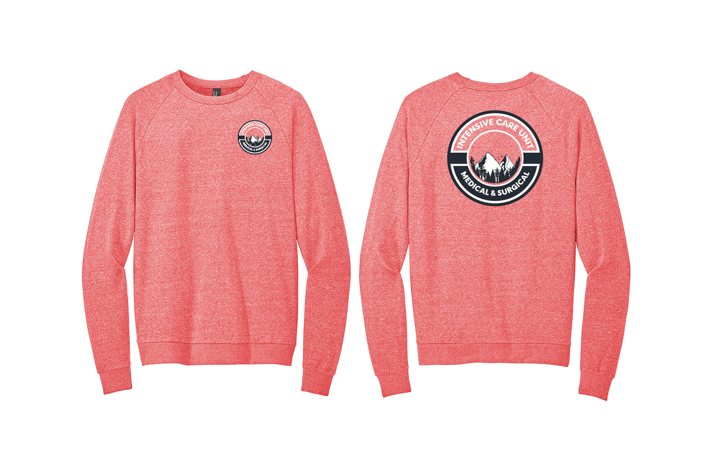 ICU 2 Color District Crewneck Tri-blend Sweatshirt