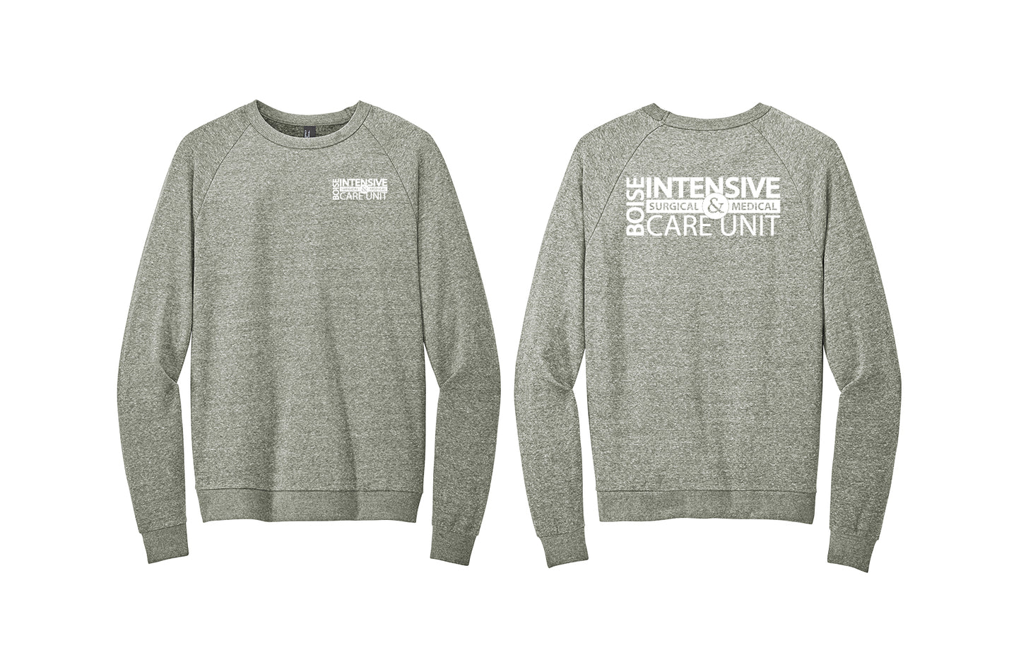 ICU INTENSIVE District Crewneck Tri-blend Sweatshirt