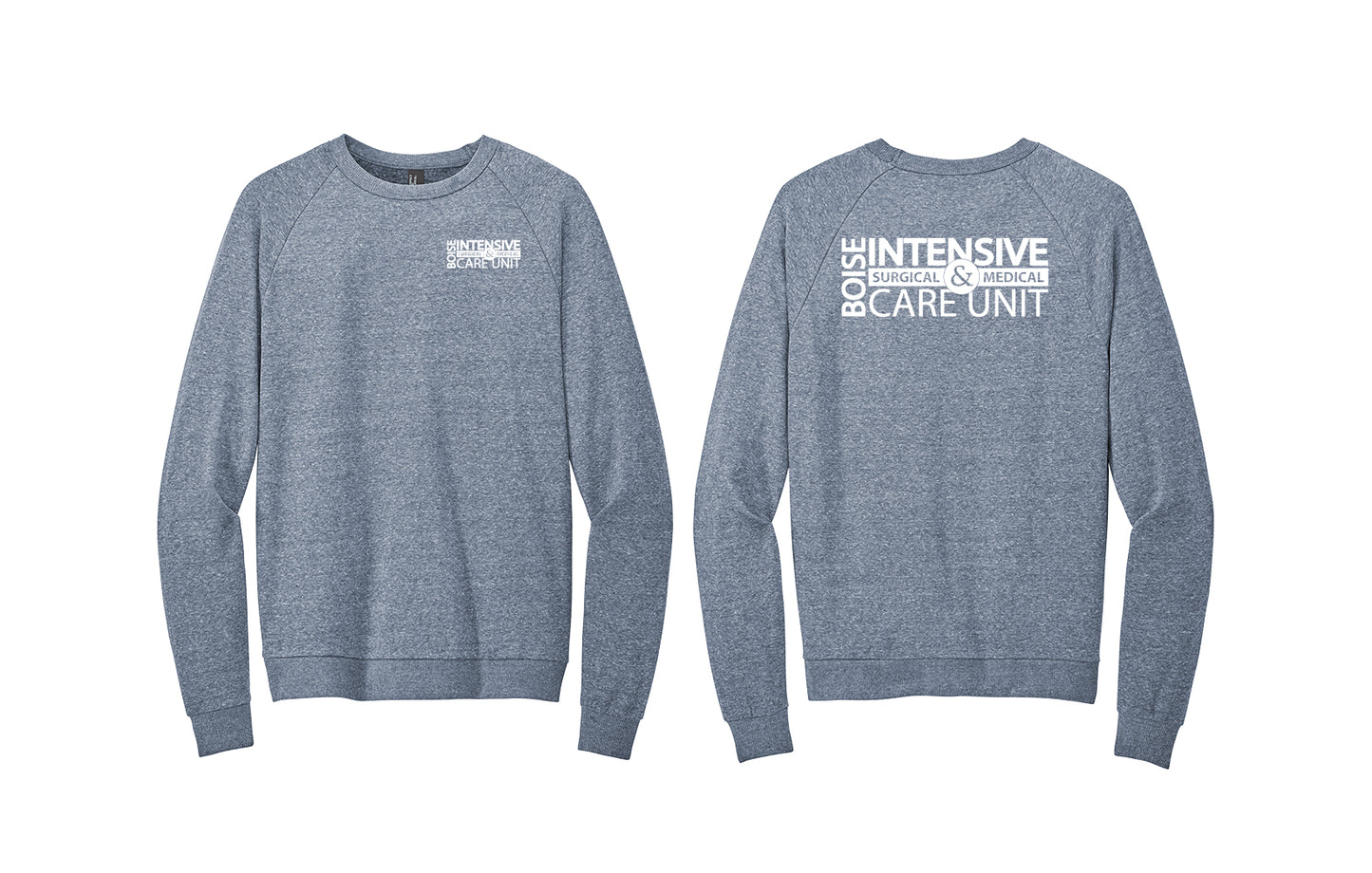 ICU INTENSIVE District Crewneck Tri-blend Sweatshirt