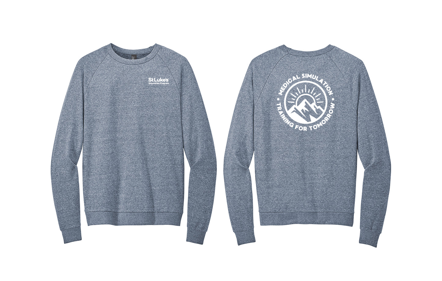 Medical Simulation District Crewneck Tri-blend Sweatshirt