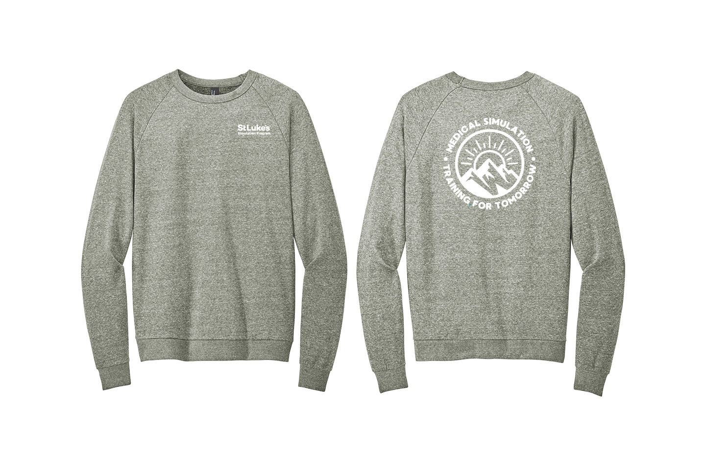 Medical Simulation District Crewneck Tri-blend Sweatshirt