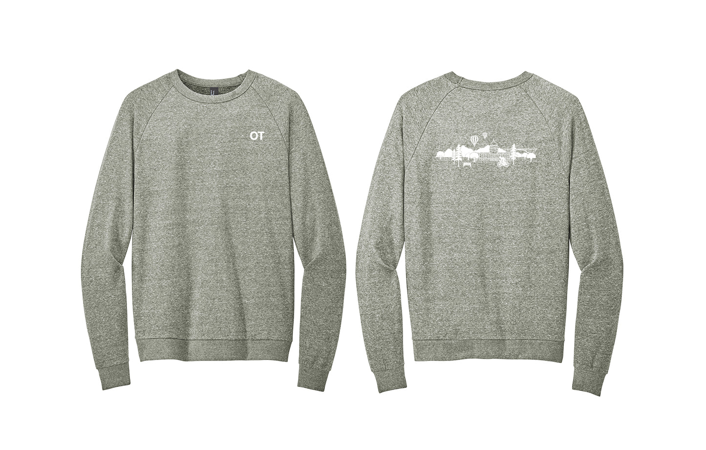 REHAB OT, PT and SLP District Crewneck Tri-blend Sweatshirt
