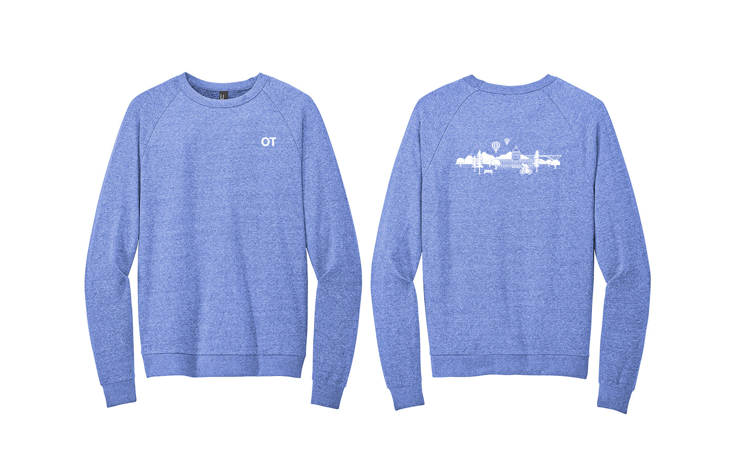 REHAB OT, PT and SLP District Crewneck Tri-blend Sweatshirt