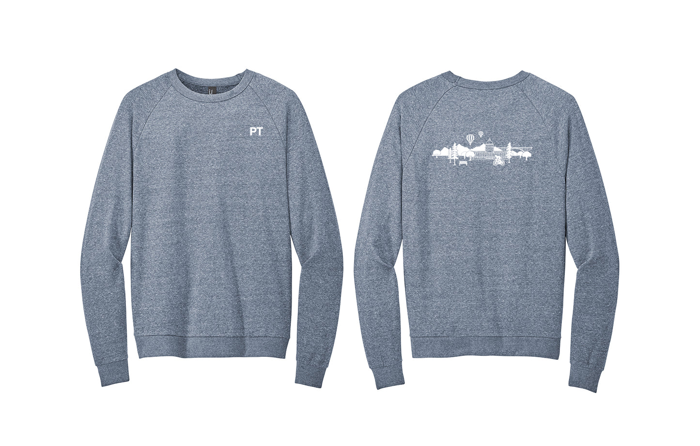 REHAB OT, PT and SLP District Crewneck Tri-blend Sweatshirt